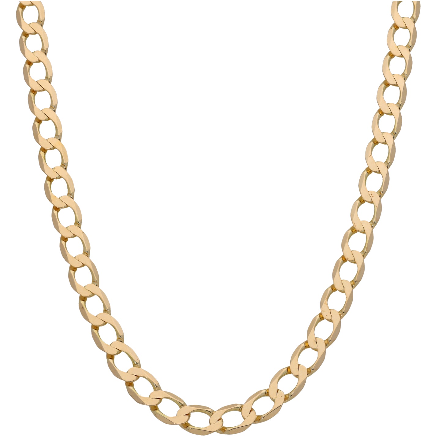 9ct Gold Curb Chain 22"