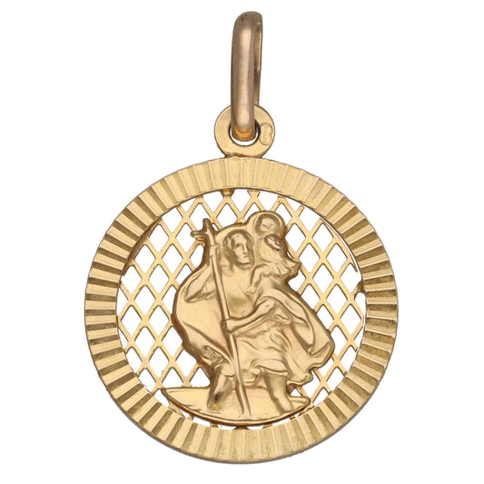 9ct Gold St Christopher Pendant