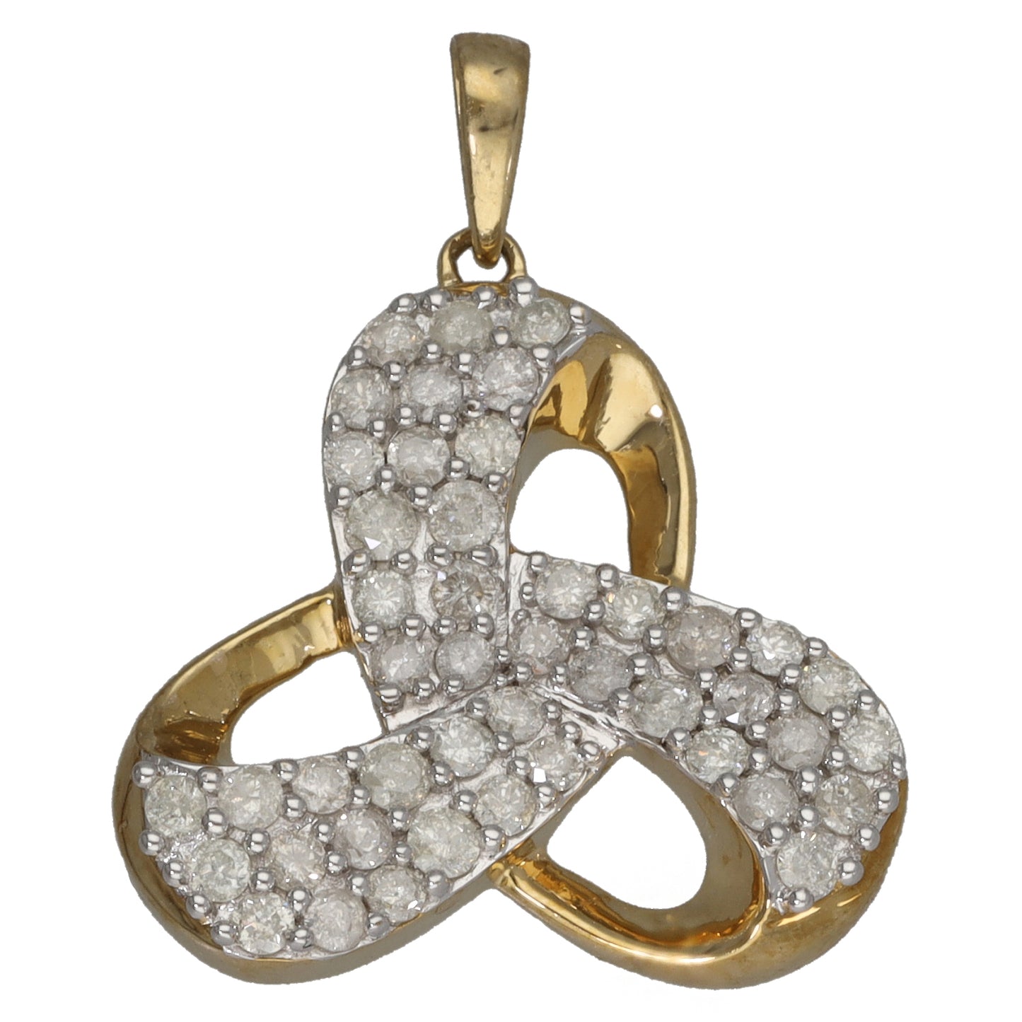 9ct Gold 0.90ct Diamond Dress/Cocktail Pendant