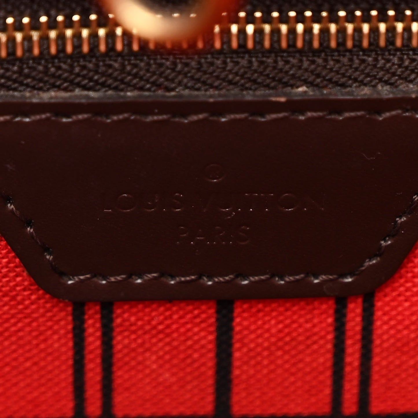 Louis Vuitton Neverfull MM Tote Damier Ebene Coated Canvas Bag - Brown