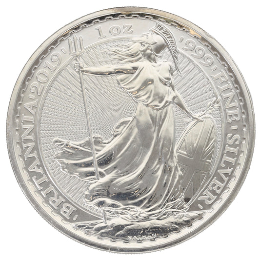 Fine Silver Queen Elizabeth II 1 OZ Britannia Coin 2019