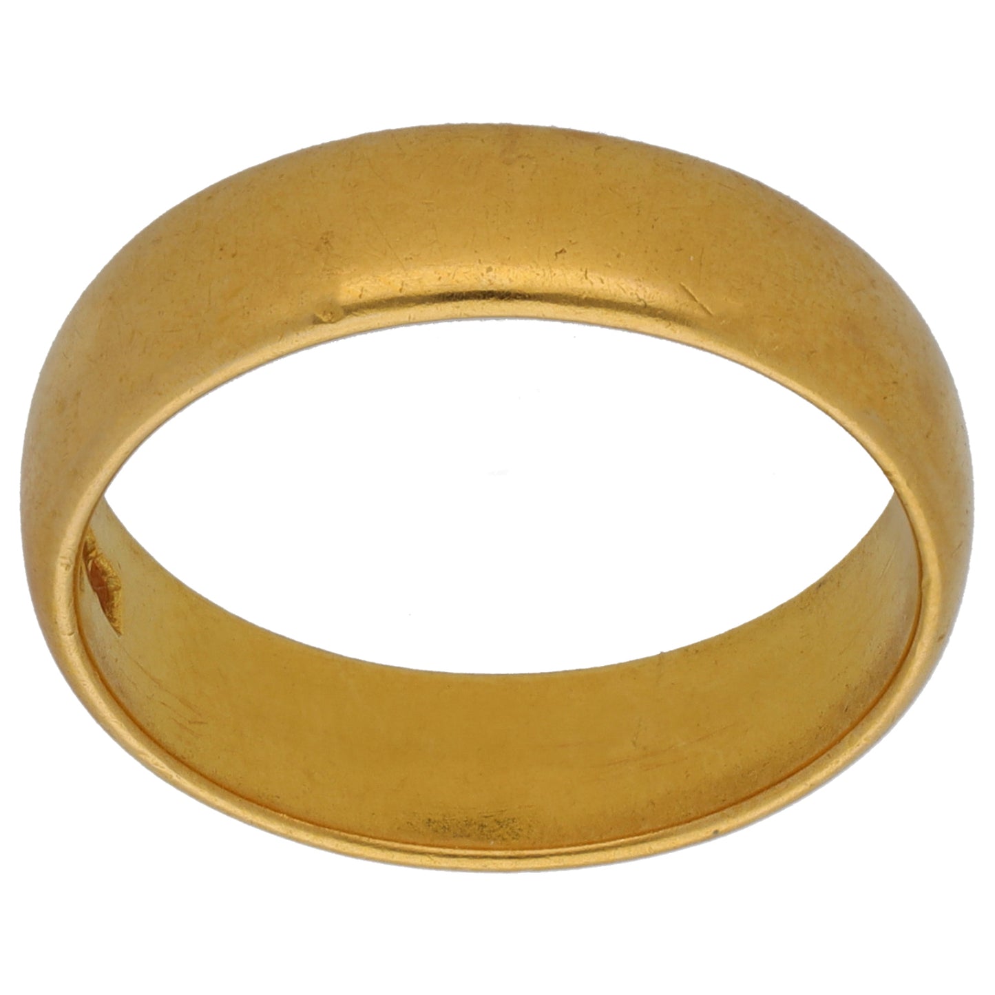 22ct Gold Plain Wedding Ring Size Q