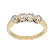 Load image into Gallery viewer, 18ct Gold Diamond Half Eternity Ring Size M
