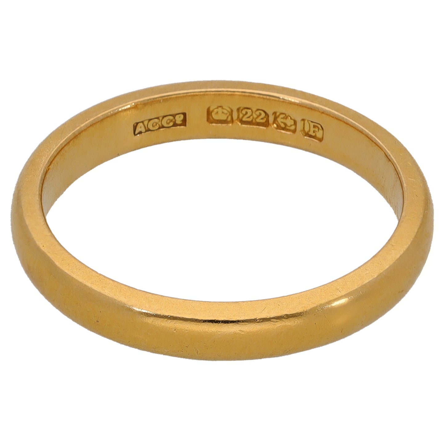 22ct Gold Plain Wedding Ring Size Q
