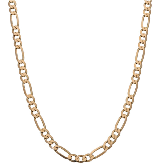 9ct Gold Figaro Chain 20"