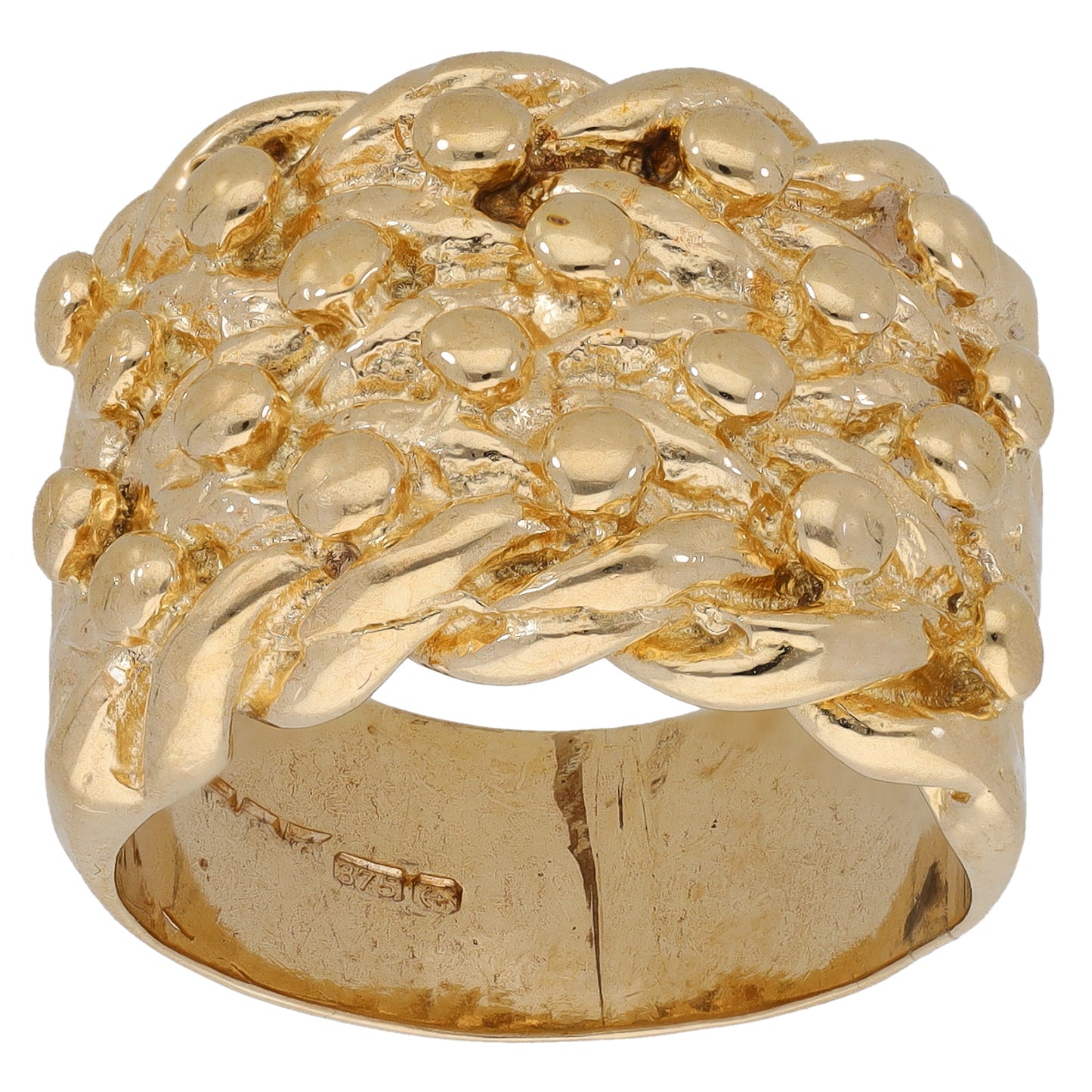 9ct Gold Keeper Ring Size S