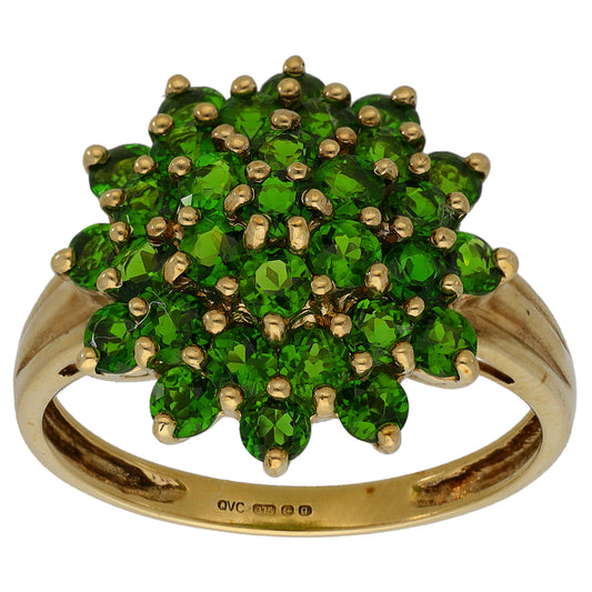 9ct Gold Garnet Dress/Cocktail Ring Size Q