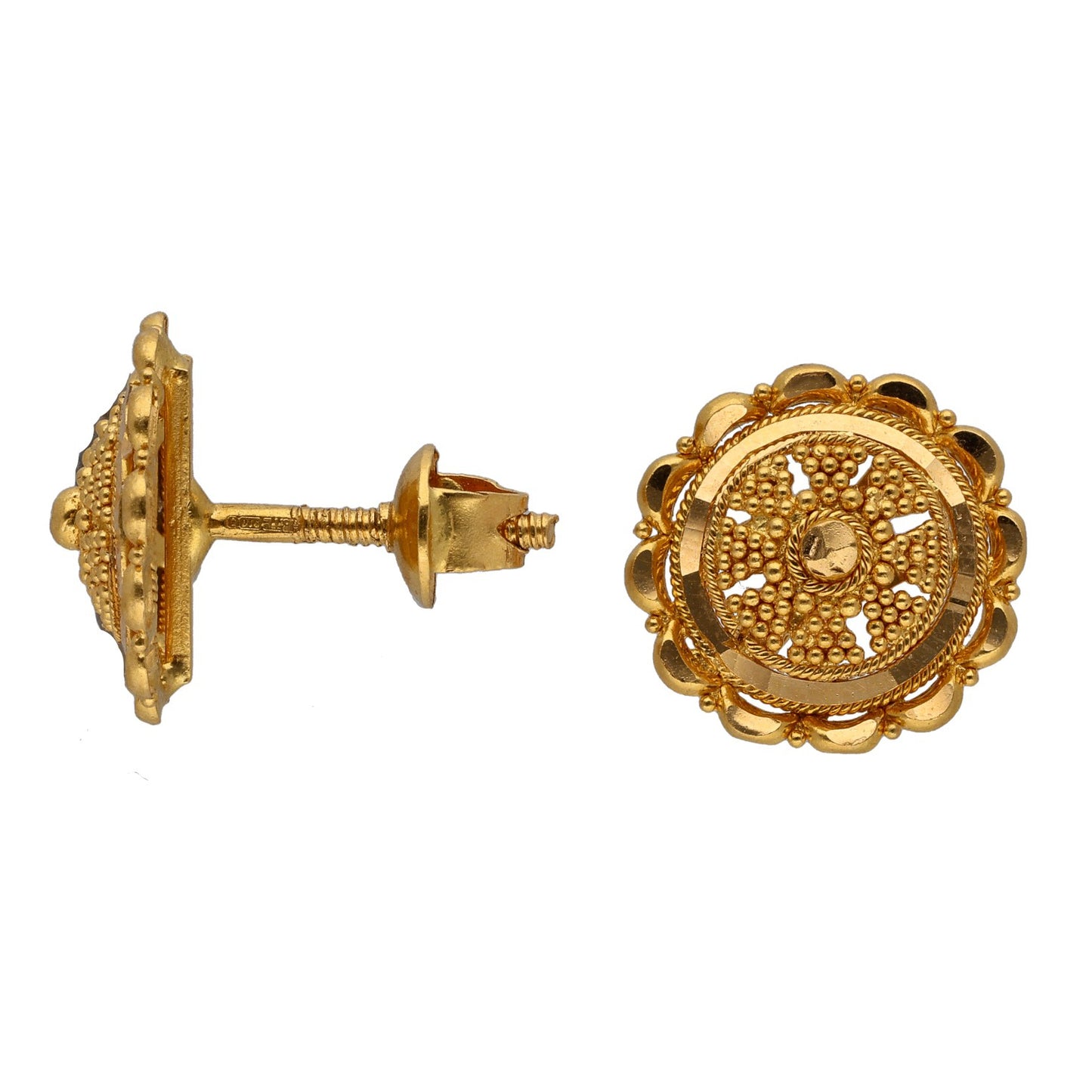22ct Gold Stud Earrings