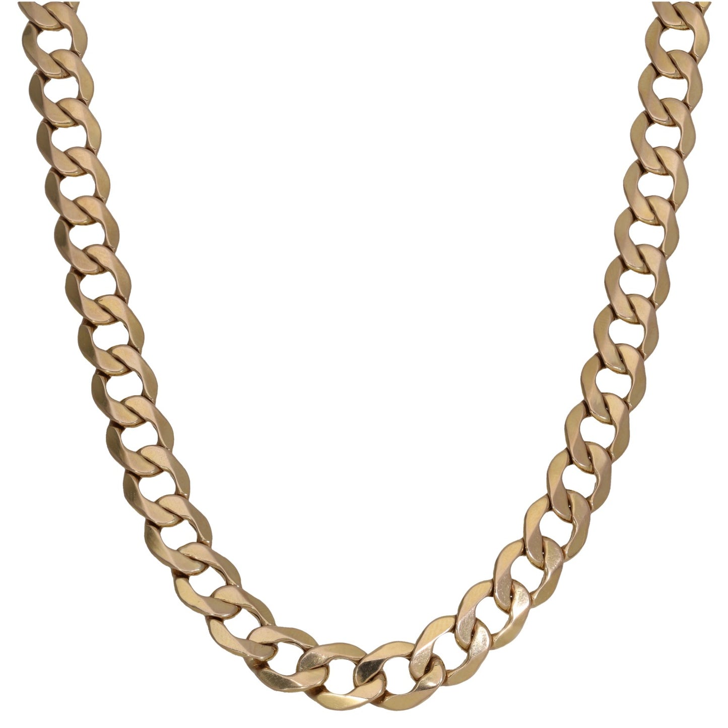 9ct Gold Curb Chain 18"