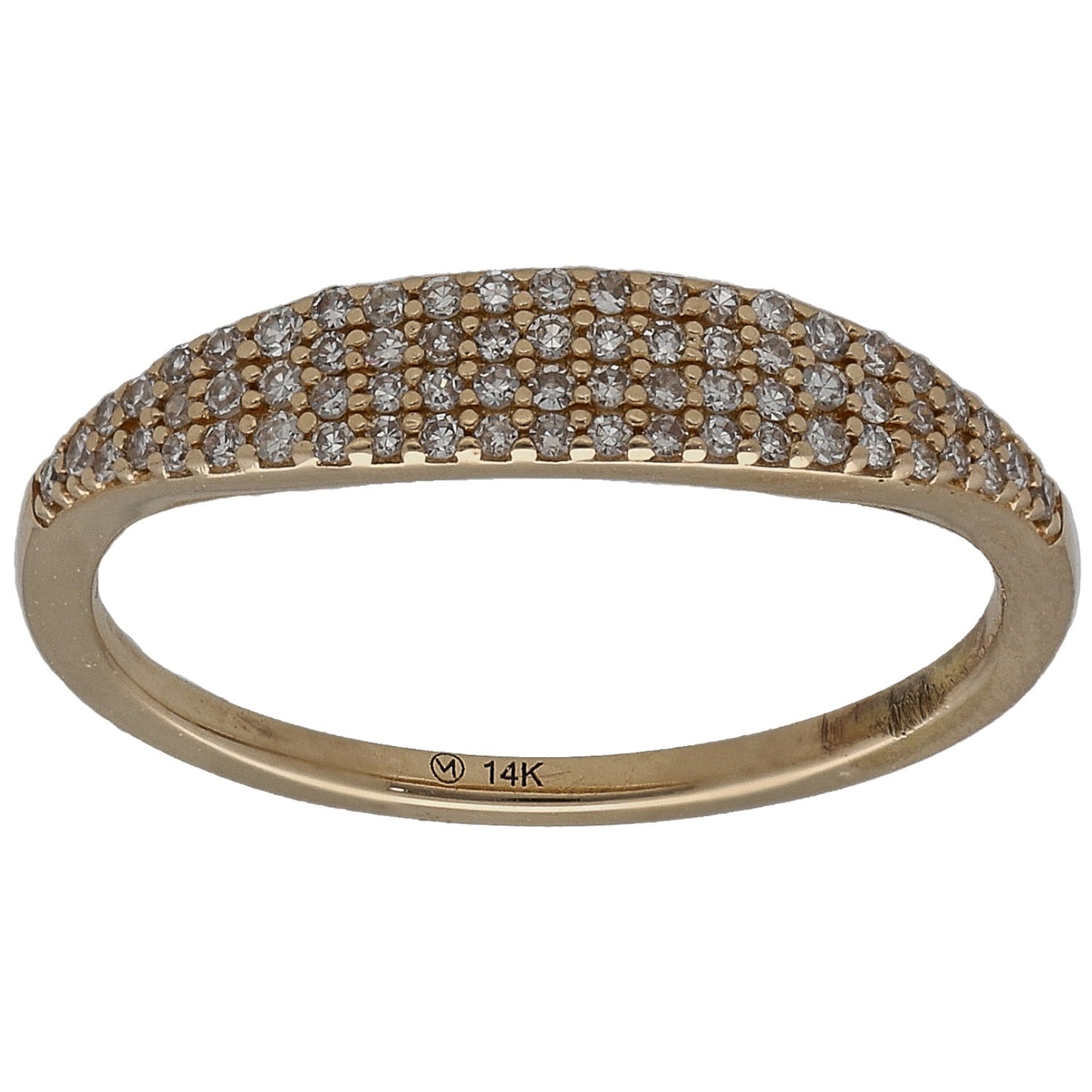 14ct Gold 0.175ct Diamond Dress/Cocktail Ring Size J