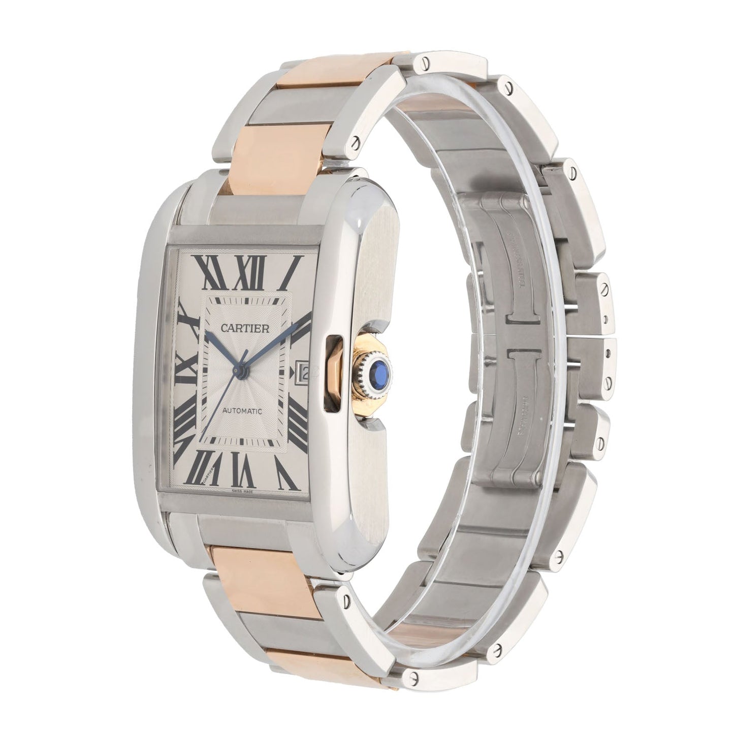 Cartier Tank Anglaise 3507 36mm Stainless Steel Mens Watch