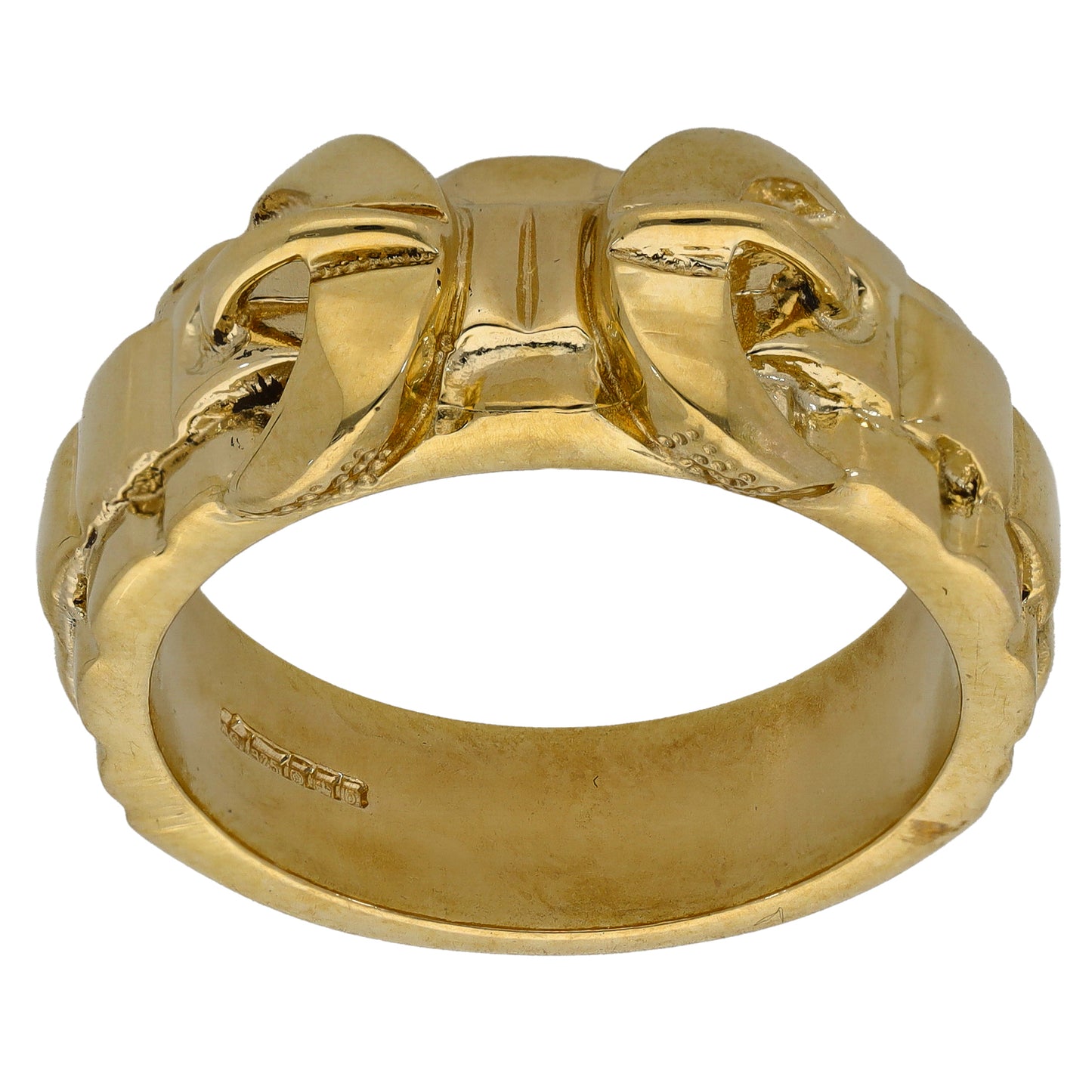 9ct Gold Buckle Ring Size Z+1