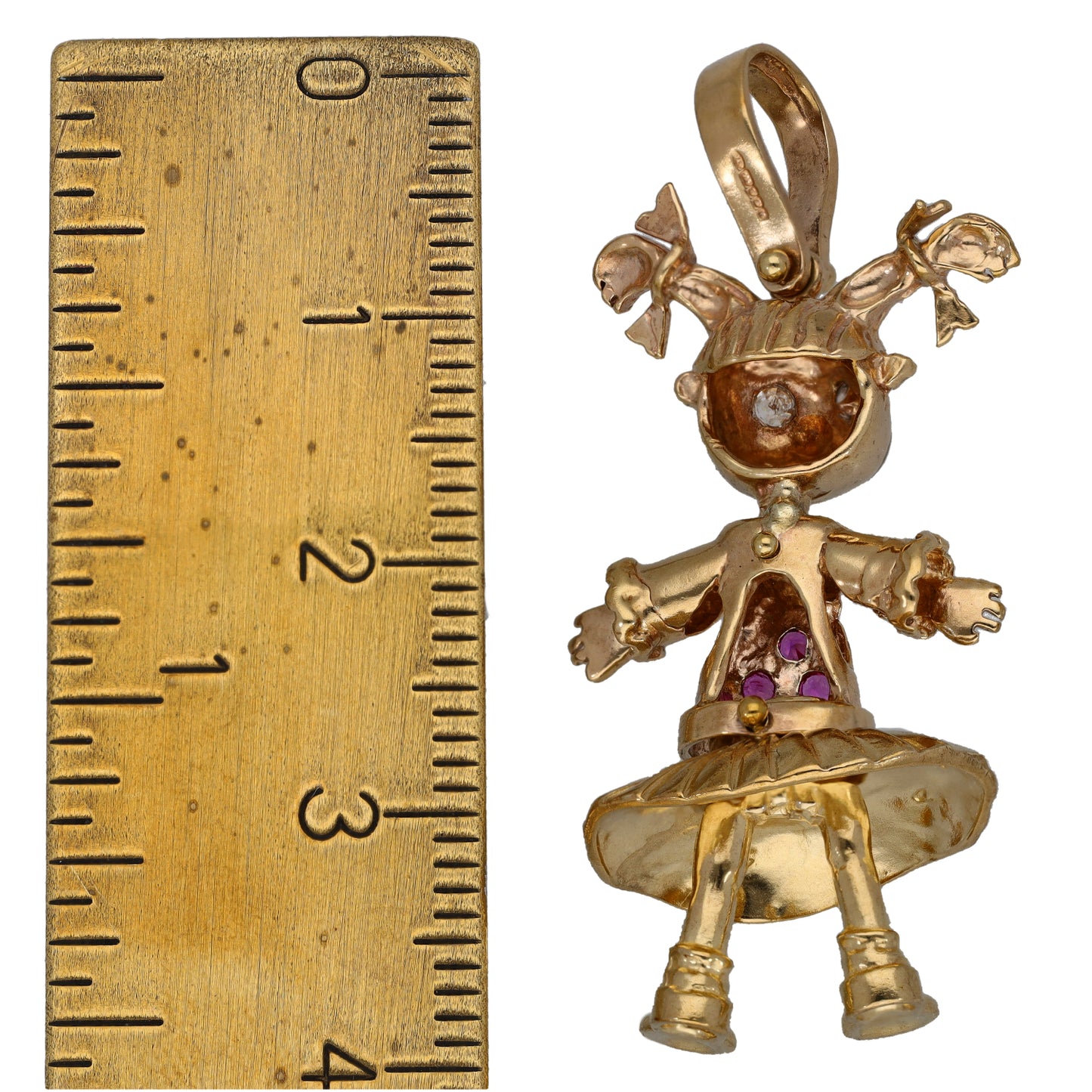 9ct Gold Imitation Dolly Pendant