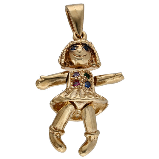 9ct Gold Imitation Dolly Pendant