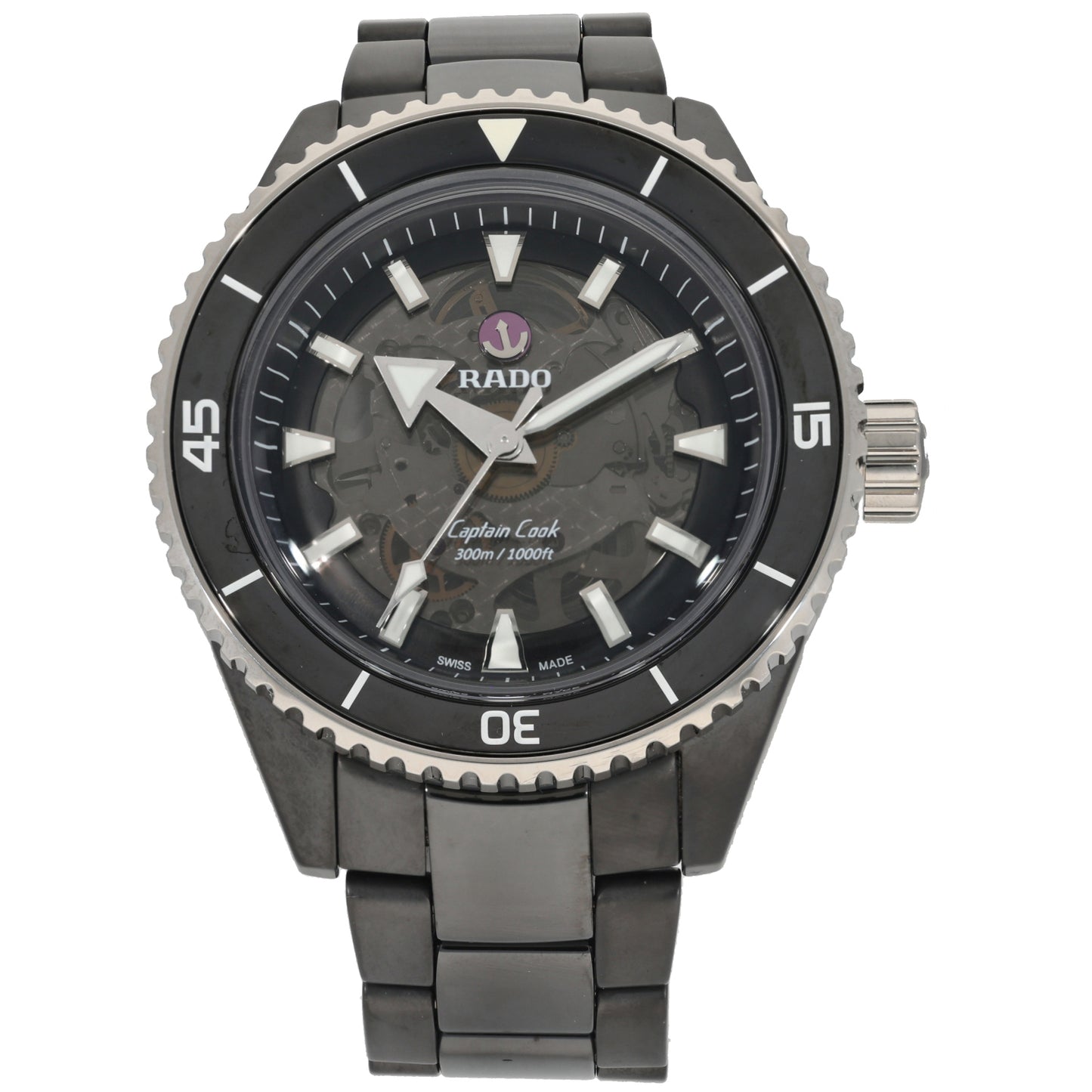 Rado Captain Cook 734.6127.3 44mm Ceramic Watch