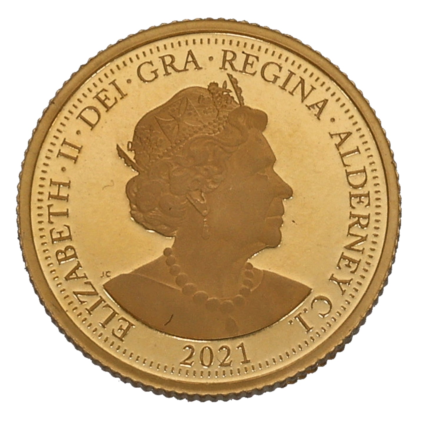 22ct Gold St George & Dragon Quarter Sovereign Coin 2021