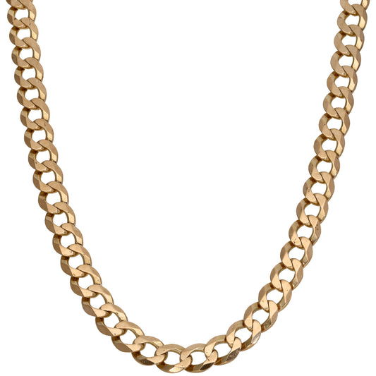 9ct Gold Curb Chain 24"