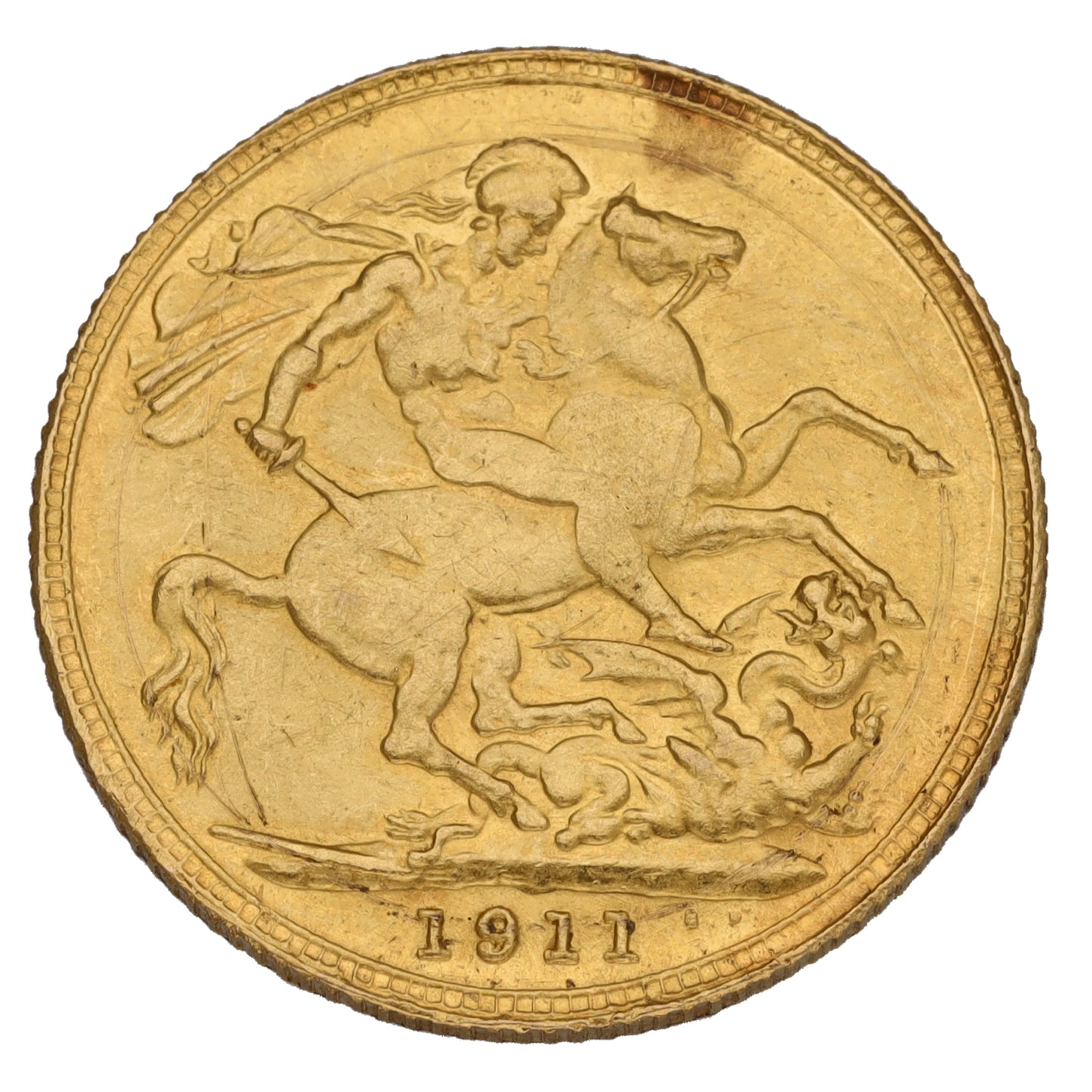 22ct Gold King George V Full Sovereign Coin 1911