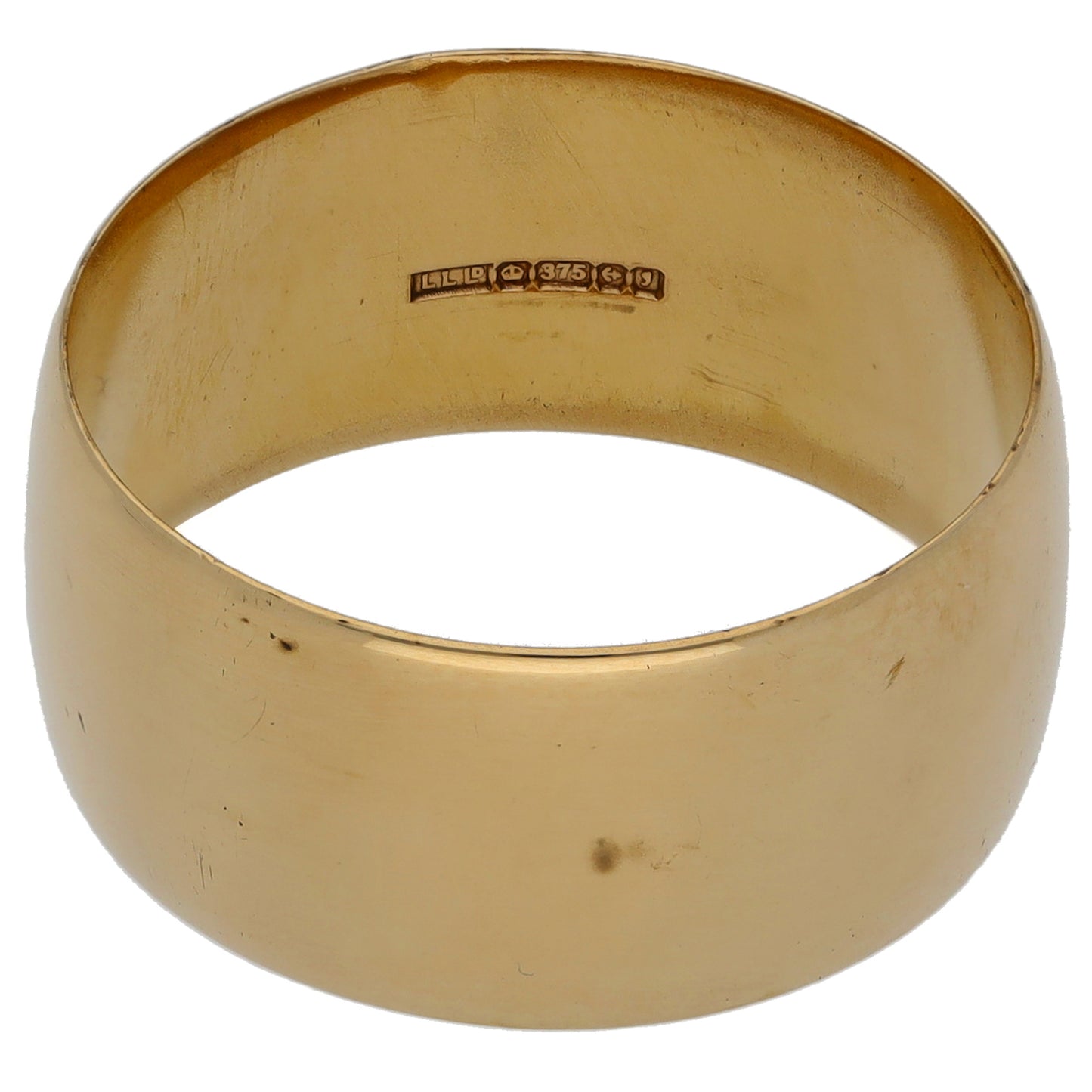 9ct Gold Plain Wedding Ring Size S