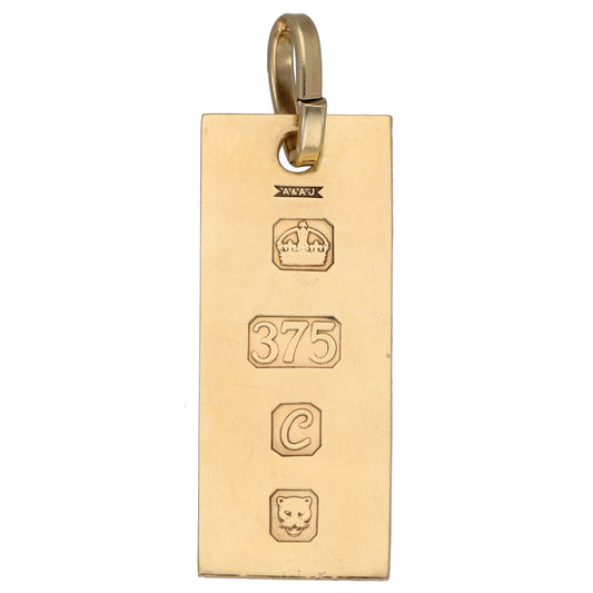 9ct Gold Ingot Pendant