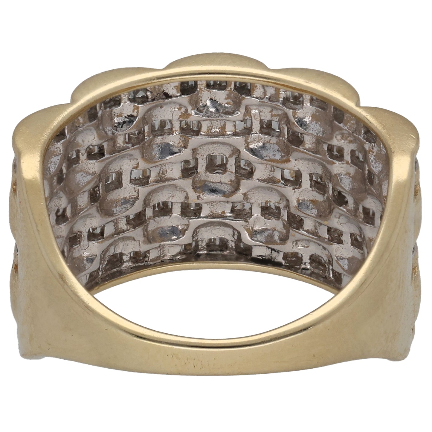 9ct Gold 0.69ct Diamond Dress/Cocktail Ring Size Q