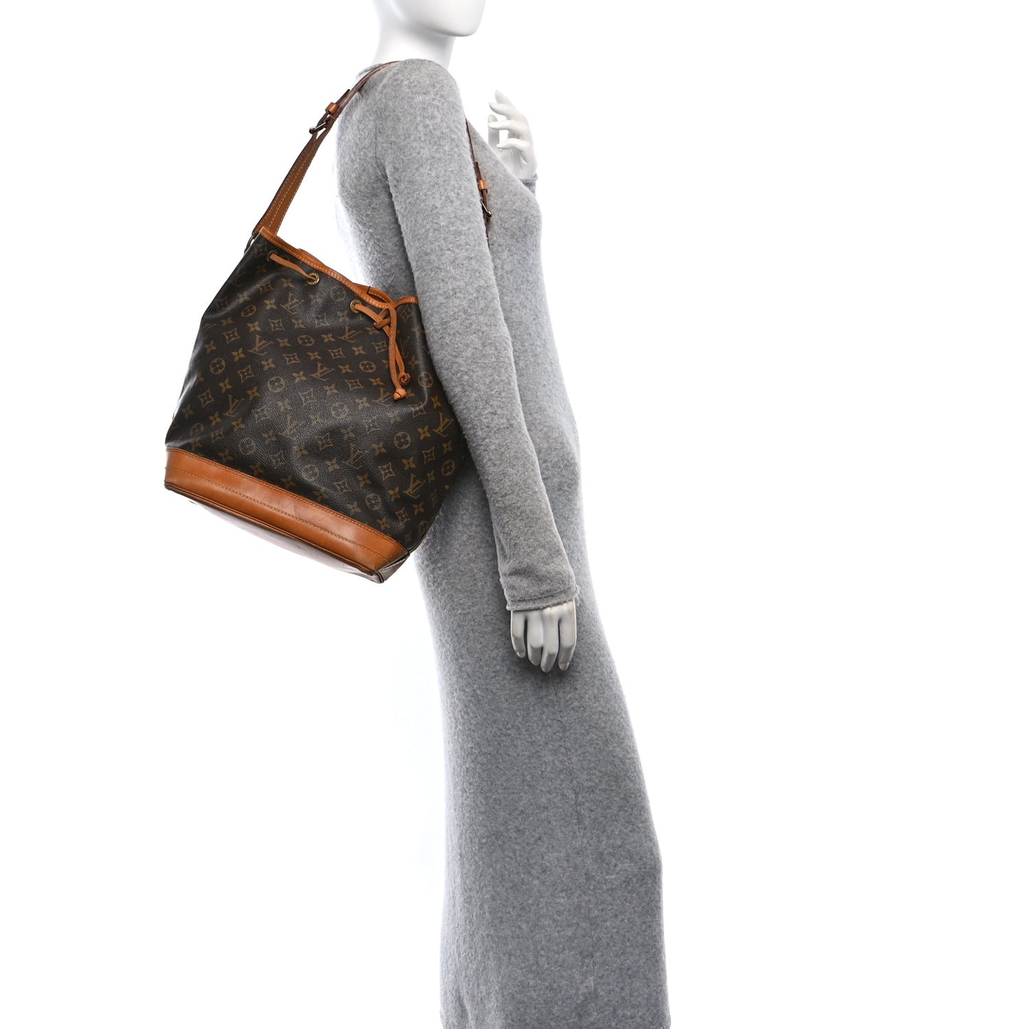 Louis Vuitton Noe Monogram Coated Canvas Bag - Brown