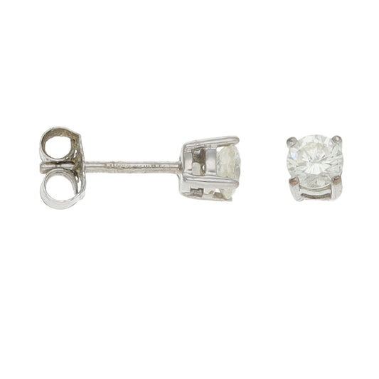 18ct White Gold 0.50ct Diamond Stud Earrings