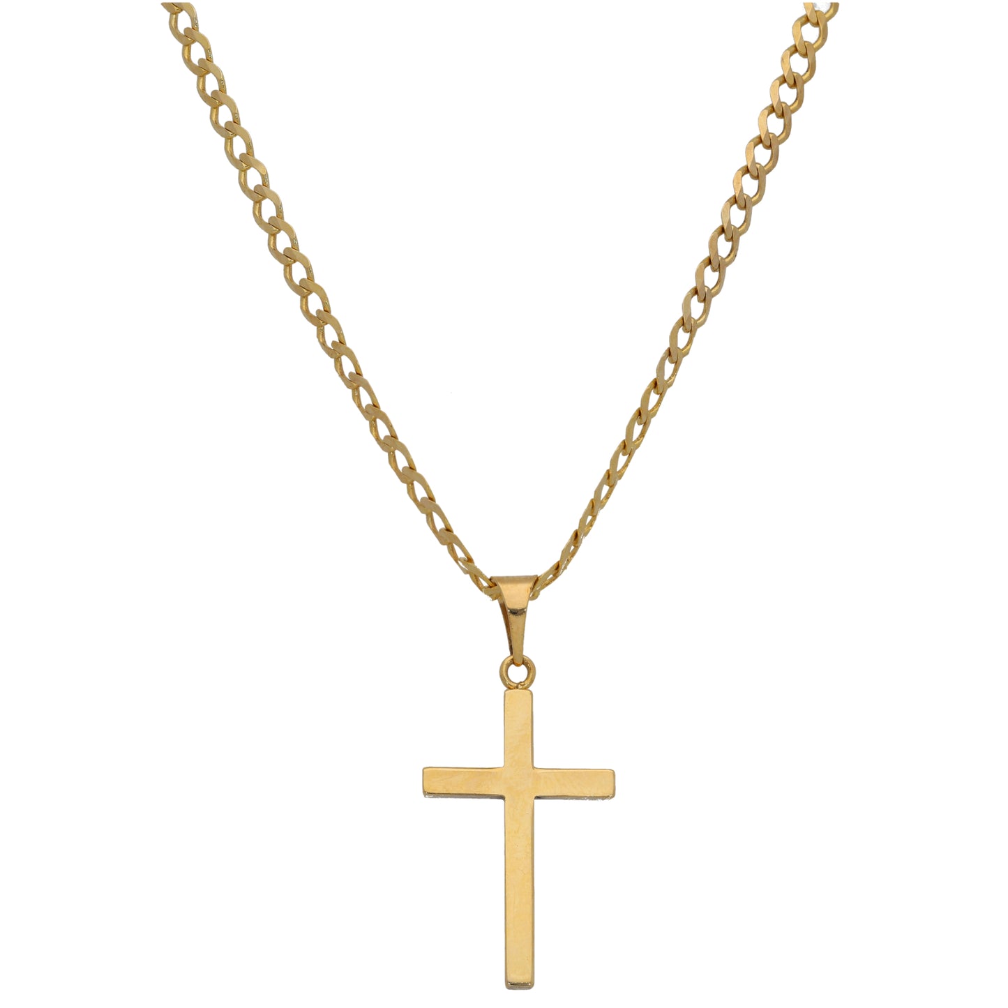 9ct Gold Cross Pendant With Chain