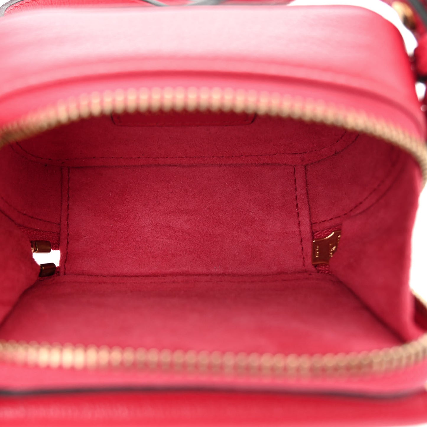 Christian Dior Mini Saddle Goatskin Leather Bag - Raspberry