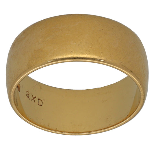22ct Gold Plain Wedding Ring Size M