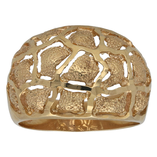 9ct Gold Alternative Ring Size O
