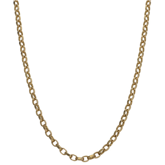 9ct Gold Belcher Chain 18"