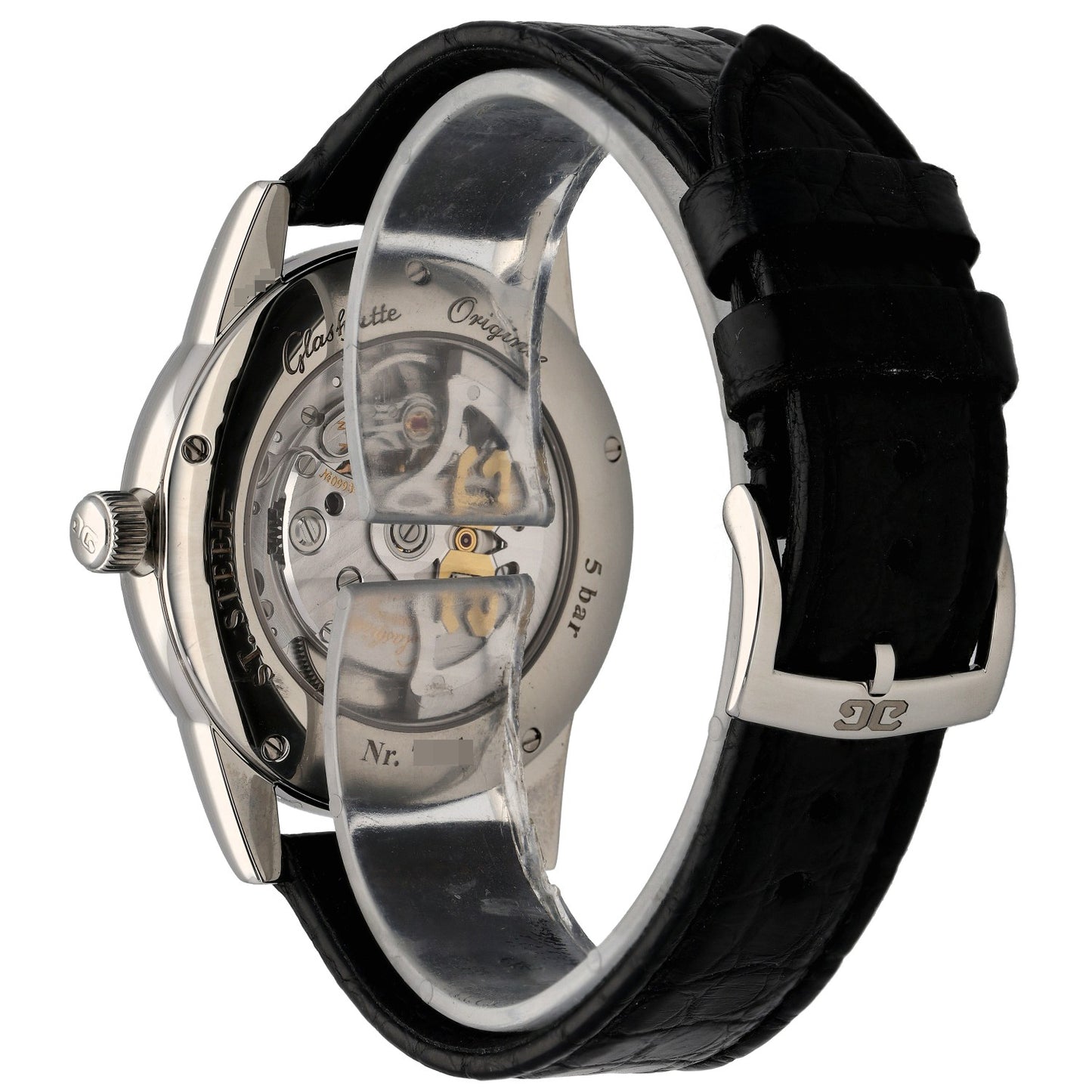 Glashütte Original Senator Hand Date 1.39.58.02.02.04 40mm Stainless Steel Watch