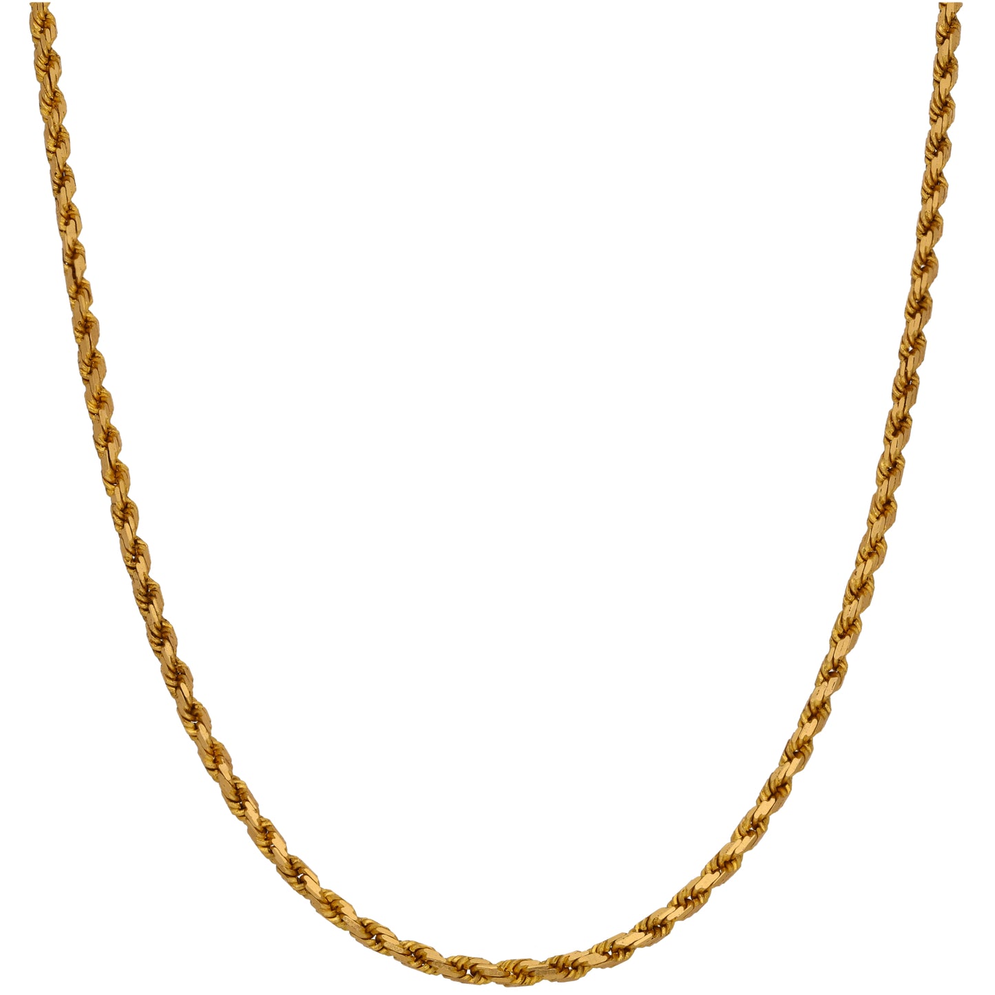 22ct Gold Rope Chain 22"