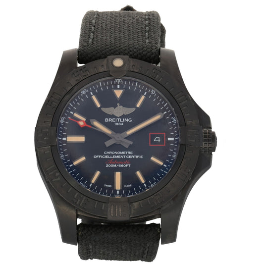 Breitling Avenger Blackbird V17311 44mm DLC Titanium Watch