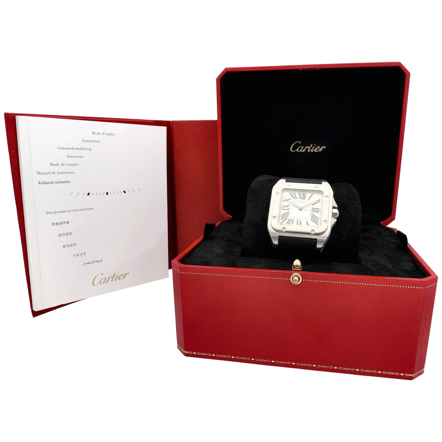 Cartier Santos 100 W20073X8 38mm Stainless Steel Watch