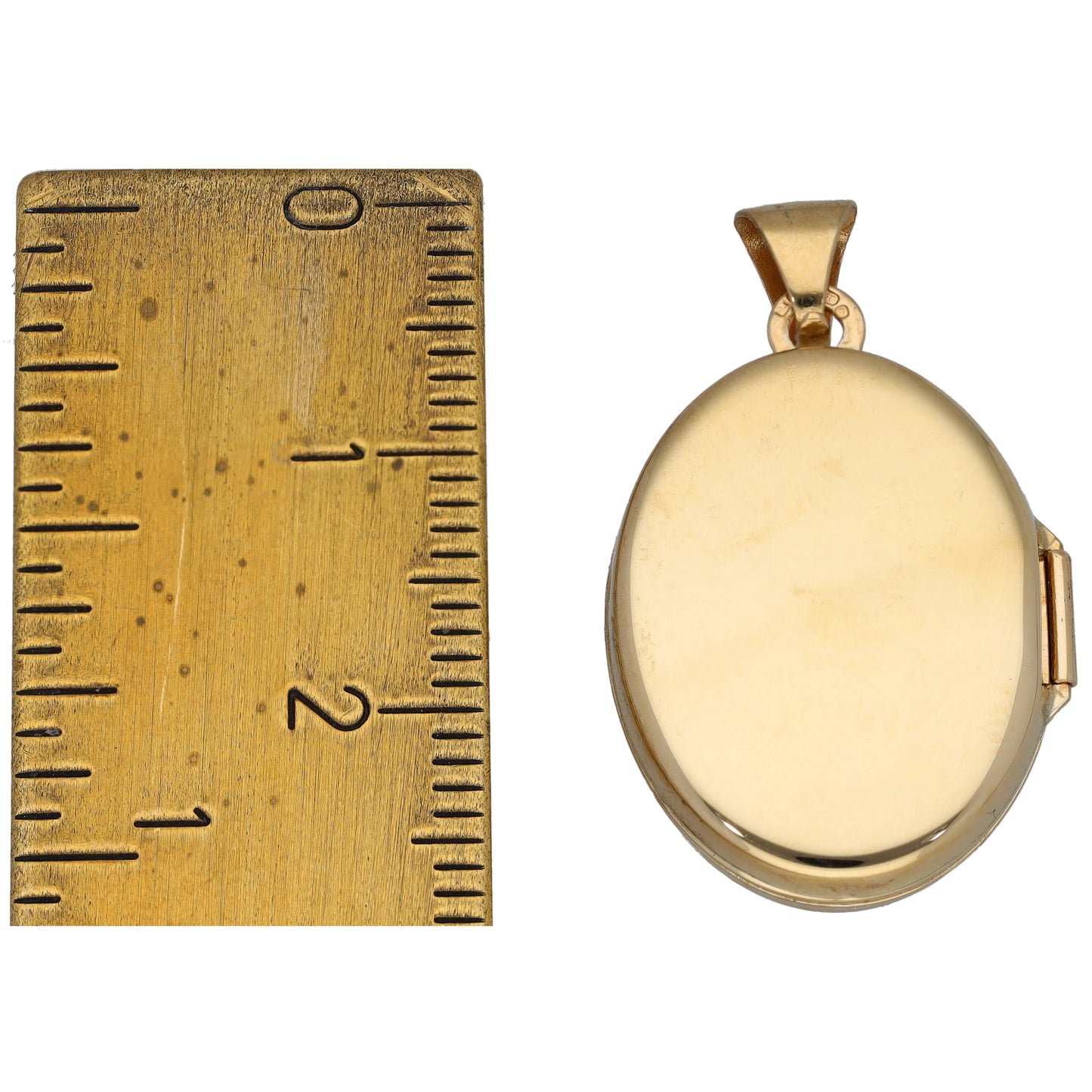 9ct Gold Patterned Locket Pendant