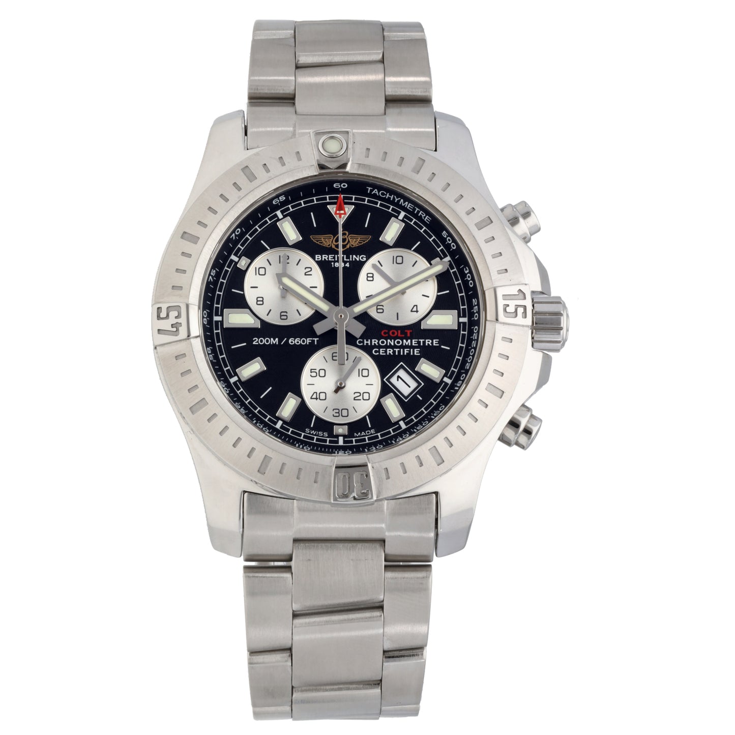 Breitling Colt Chrono A73388 44mm Stainless Steel Watch