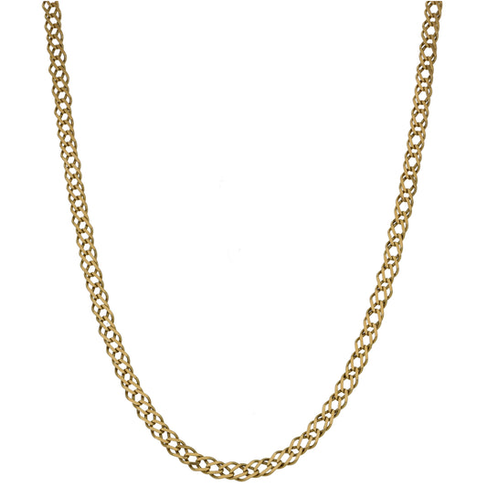9ct Gold Double Curb Chain 20"