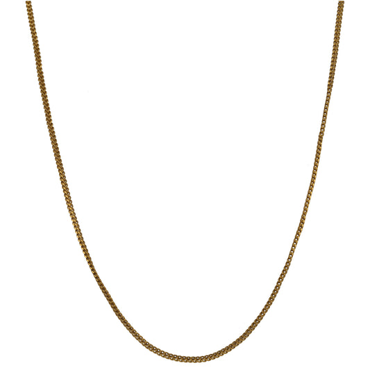 22ct Gold Box Chain 18"