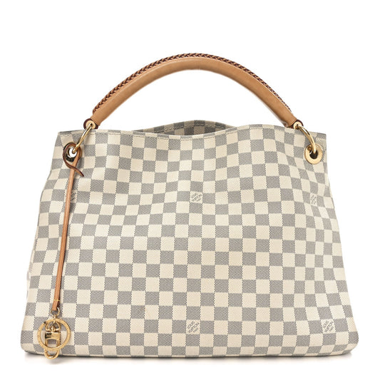 Louis Vuitton Damier Azur Artsy MM Coated Canvas Bag - White & Blue