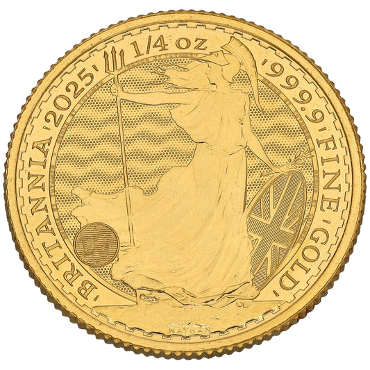 24ct Gold King Charles III 1/4 OZ Britannia Coin 2025