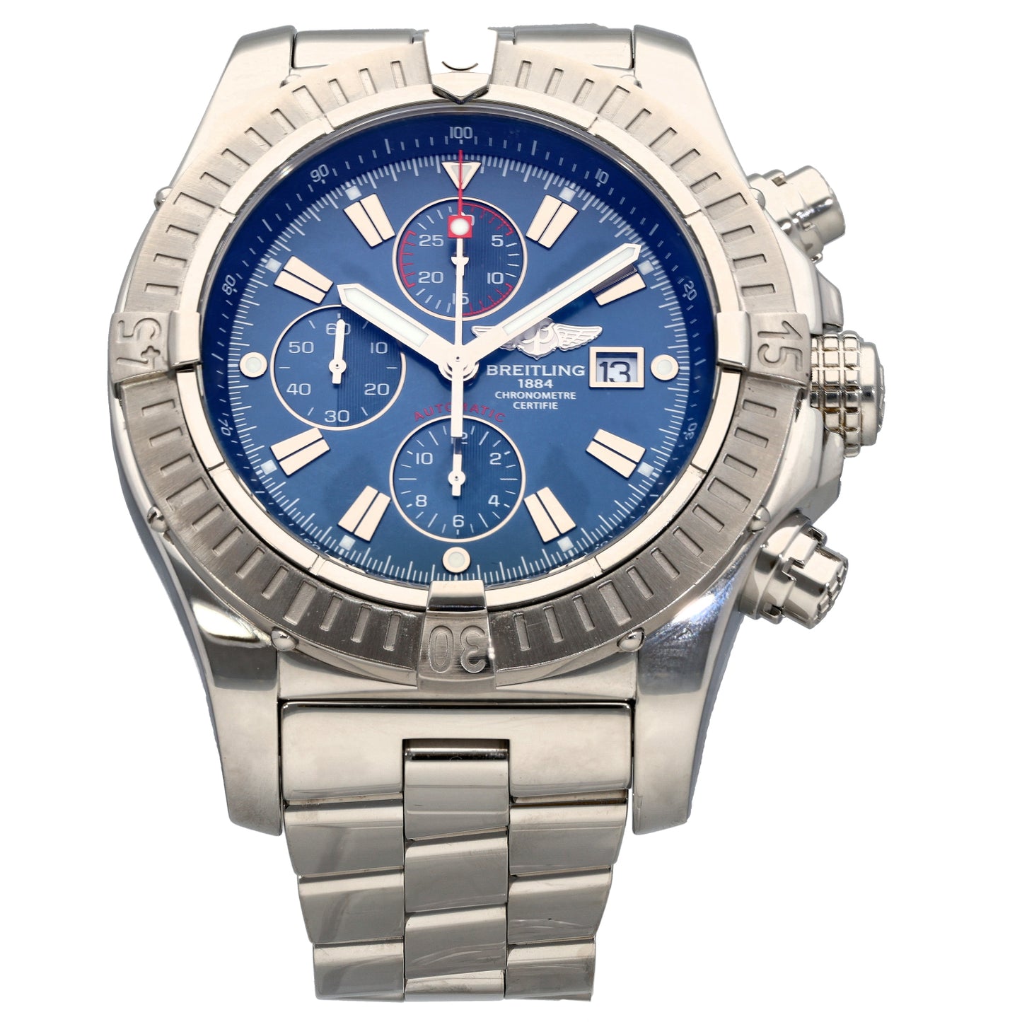 Breitling Super Avenger A13370 48mm Stainless Steel Watch