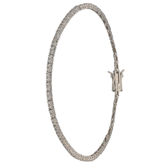 14ct White Gold 1.00ct Diamond Line/Tennis Bracelet