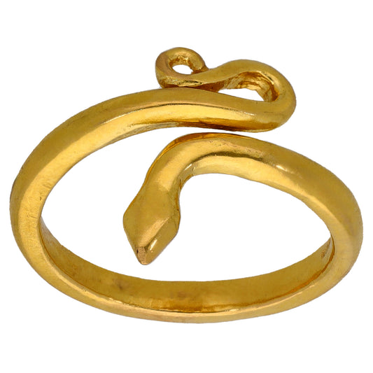 22ct Gold Snake Ring Size R