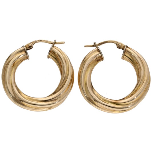9ct Gold Hoop Earrings