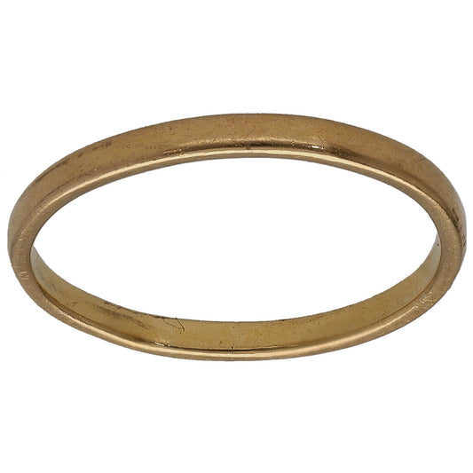 22ct Gold Plain Wedding Ring Size K