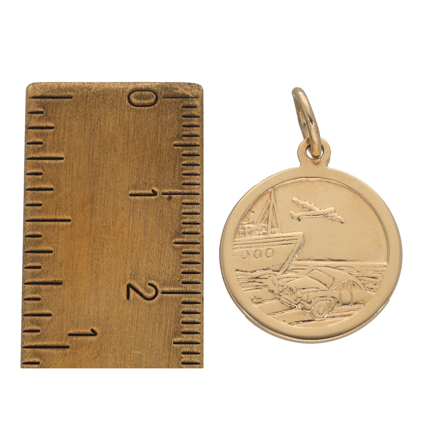 9ct Gold St Christopher Pendant