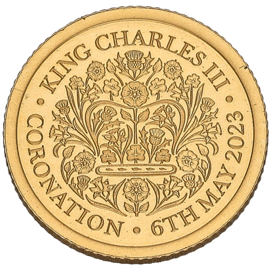 22ct Gold King Charles III Coronation Eighth Sovereign Coin 2023