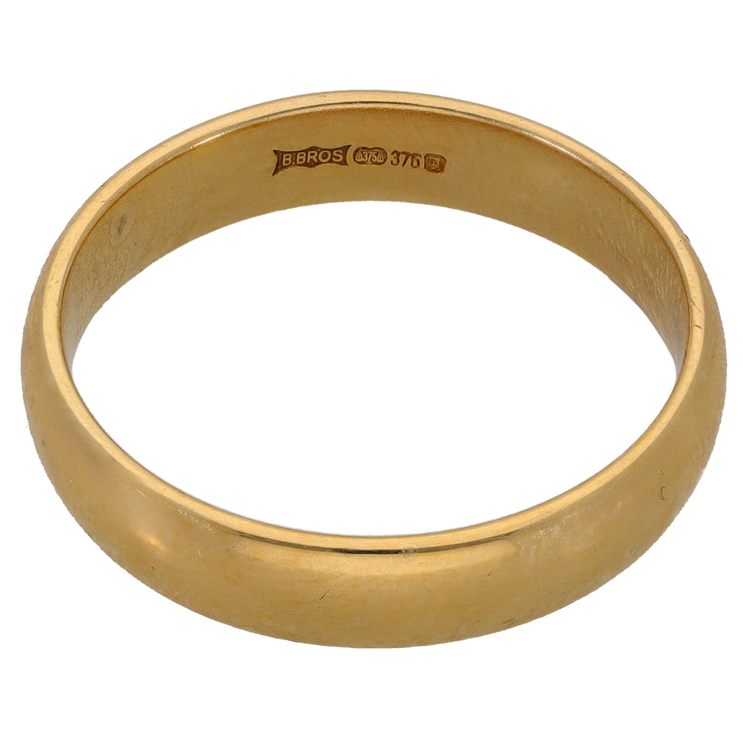 9ct Gold Plain Wedding Ring Size W